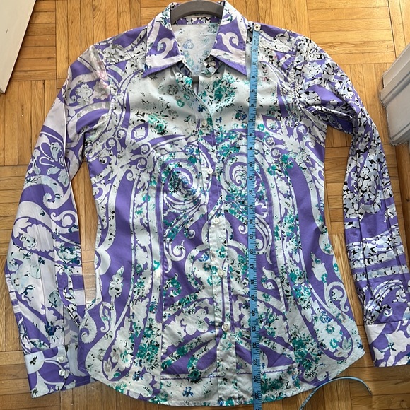 ETRO shirt, -00% cotton, size S (40) - Picture 10 of 10